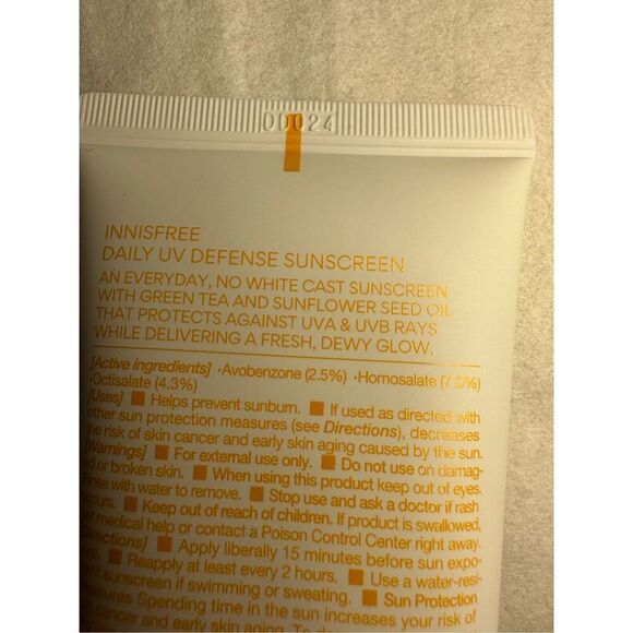 innisfree Daily UV Defense Sunscreen Broad Spectrum SPF 36 50ml - Picture 4 of 7